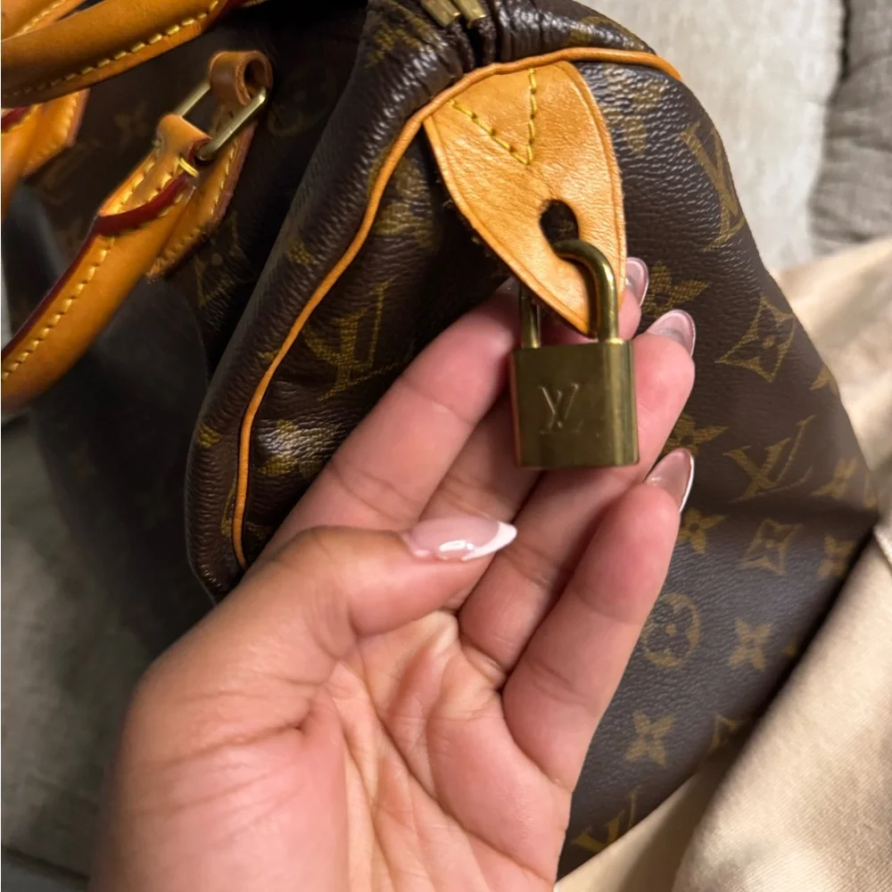 Louis Vuitton Brown and Tan Monogram Satchel - Picture 3 of 8